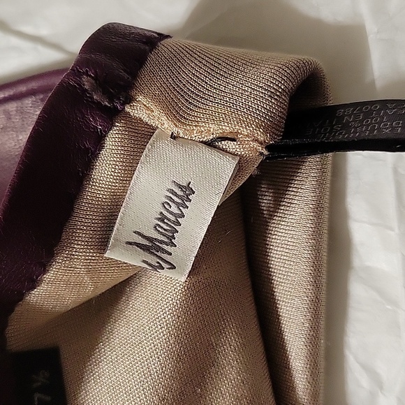 Neiman Marcus Burgundy Gloves - Picture 10 of 12